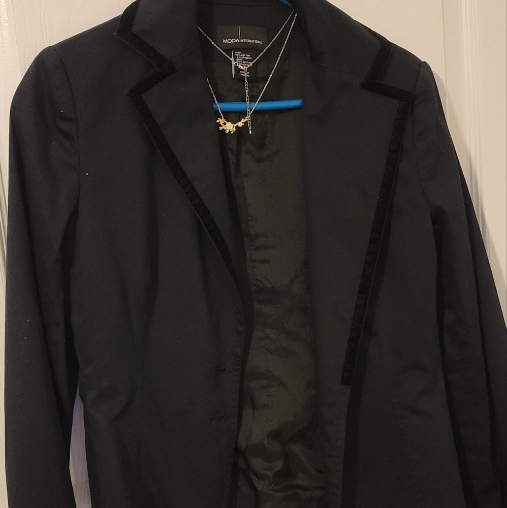 Velvet lined blazer